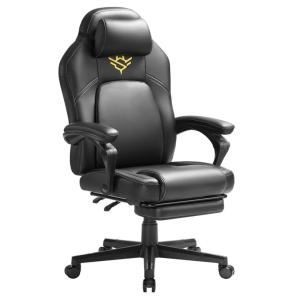 Chaise de bureau ergonomique avec repose-pieds hauteur régl…
