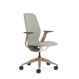 Chaise de bureau ergonomique en tissu gris 64.5 x 59 x 110