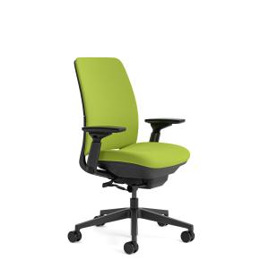 Chaise de bureau ergonomique en tissu vert 68 x 56.5 x 99