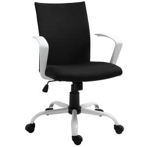 Chaise de bureau ergonomique réglable piètement acier blanc…