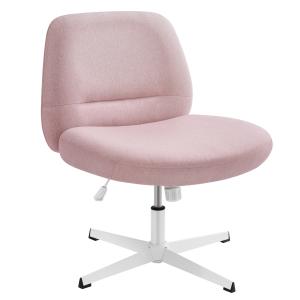 Chaise de bureau hauteur réglable siège pivotant rose bonbo…