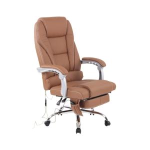 Chaise de bureau massant et réglable en leder spaltleder Ma…