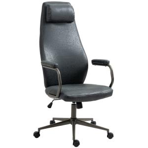 Chaise de bureau Pivotant ergonomique en similicuir Noir an…