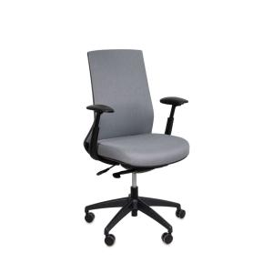 Chaise de bureau pivotante en gris