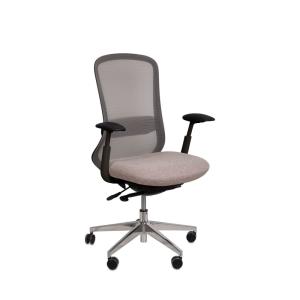 Chaise de bureau pivotante en taupe