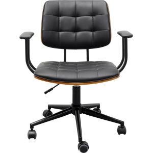 Chaise de bureau pivotante Nelly noire Kare Design