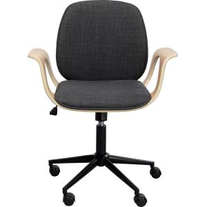 Chaise de bureau pivotante réglable à roulettes en peuplier…