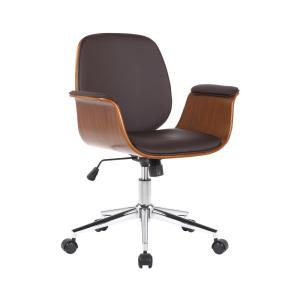 Chaise de bureau réglable en holz Noyer / Marron