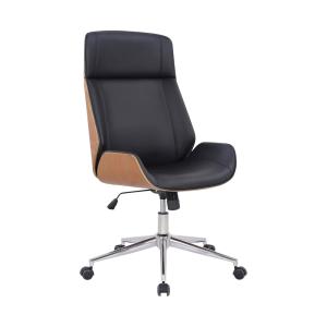 Chaise de bureau réglable en pvc und synthetik Nature / Noi…