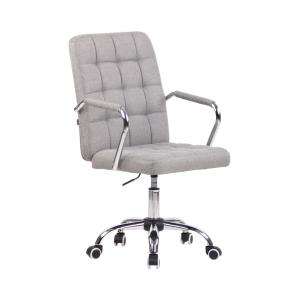 Chaise de bureau réglable pivotante en stoff Gris