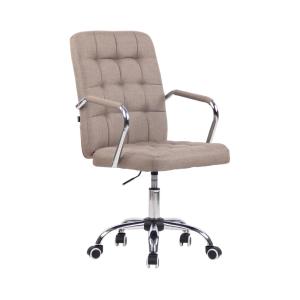 Chaise de bureau réglable pivotante en stoff Taupe