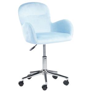 Chaise de bureau Velours Bleu clair