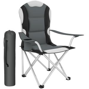 Chaise de camping gris