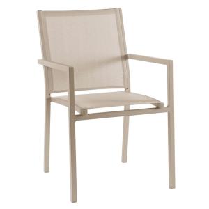Chaise de jardin avec accoudoirs en aluminium et textilène…