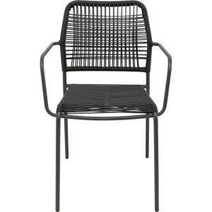 Chaise de jardin avec accoudoirs Madagascar anthracite Kare…