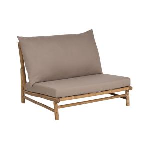 Chaise de jardin bambou taupe