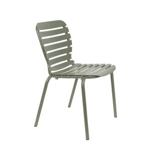Chaise de jardin en aluminium moderne verte