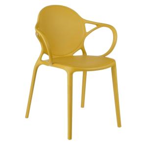 Chaise de jardin en polypropylène ocre