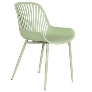Chaise de jardin métal et polypropylène vert menthe 57.5x50…