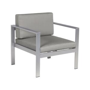 Chaise de jardin Métal Gris foncé