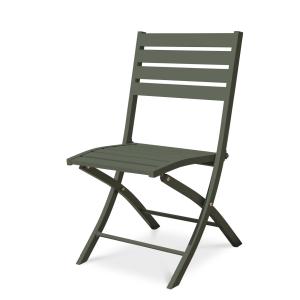 Chaise de jardin pliante en aluminium vert