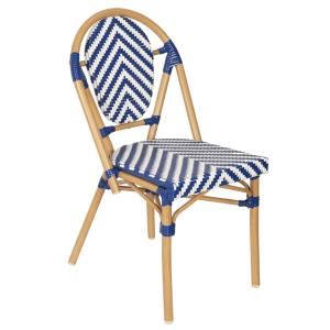Chaise de jardin style bistrot parisien en aluminium et rot…