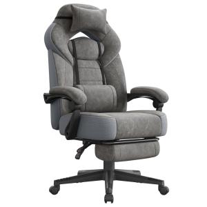 Chaise de jeu ergonomique avec repose-pieds support lombair…