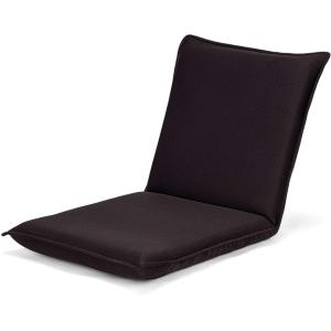 Chaise de sol pliante avec 6 positions réglables marron 97x…