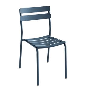 Chaise de terrasse en aluminium bleu foncé