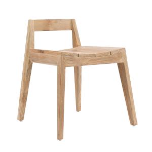 Chaise en bois de teak recyclé