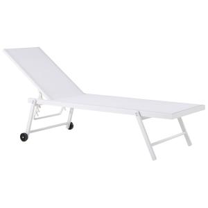 Chaise longue Métal Blanc