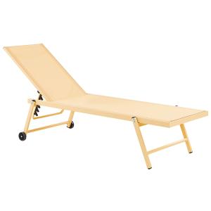 Chaise longue Métal Jaune