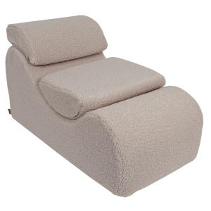 Chaise longue ondulée en mousse pour enfants - grise