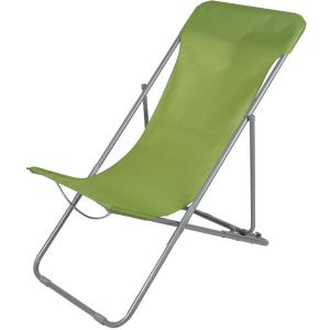 Chaise longue pliante chilienne métal vert 85x56x90cm