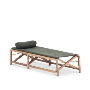 Chaise longue safari vert