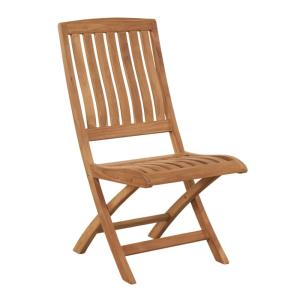 Chaise pliante en teck massif