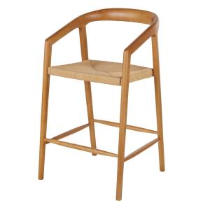 Chaise pour îlot central en bois de frêne moyen et papier t…