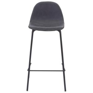 Chaise snack imitation cuir noir