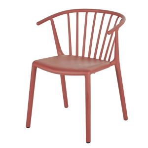 Chaises à dîner de jardin professionnelles terracotta (x2)