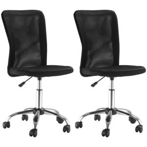 Chaises de bureau ergonomique hauteur réglable maille noir