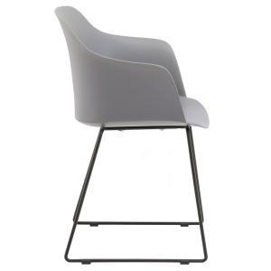 Chaises de jardin (x4) résistantes aux UV, gris