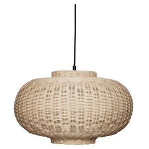 Chand ellipse - suspension rotin h27cm beige