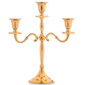 Chandelier doré 3 branches 28cm