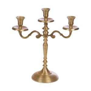 Chandelier or 3 branches or / doré en aluminium