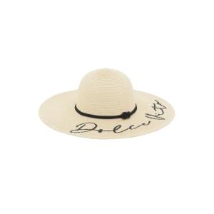 Chapeau femme en papier cordé dolce vita