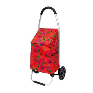 Chariot de courses  rouge polyester 0 x 22 x 53 cm