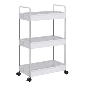 Chariot de rangement 3 niveaux avec roulettes 23,6 x 42 x 6…