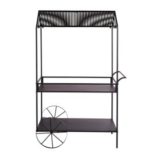 Chariot en acier noir