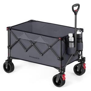 Chariot pliable cupporte Jusqu’à 150 kg avec Poignée gris…