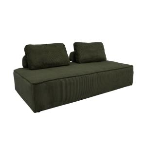 Chauffeuse 2 places pour canapé modulable vert foncé
